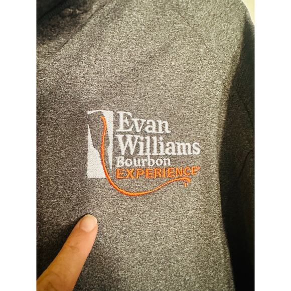 SPORT TEK Gray Dri-Fit 1/4 Zip Up Long Sleeve Pullover Evan Williams Jacket M - Picture 8 of 12